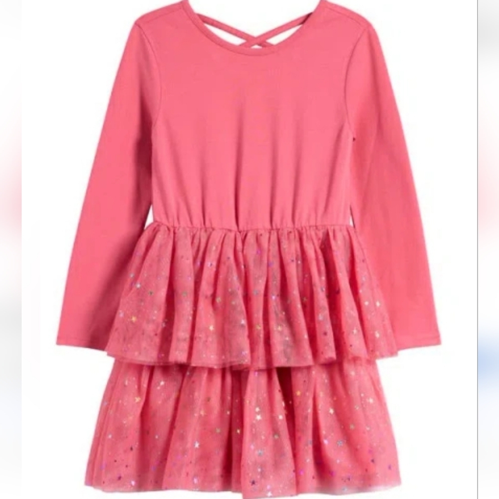 Tucker + Tate Pink Glittery Kids' Dress